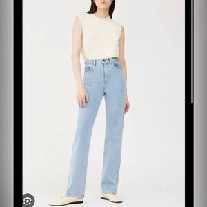 DL1961 ella straight ultra high rise vintage jeans